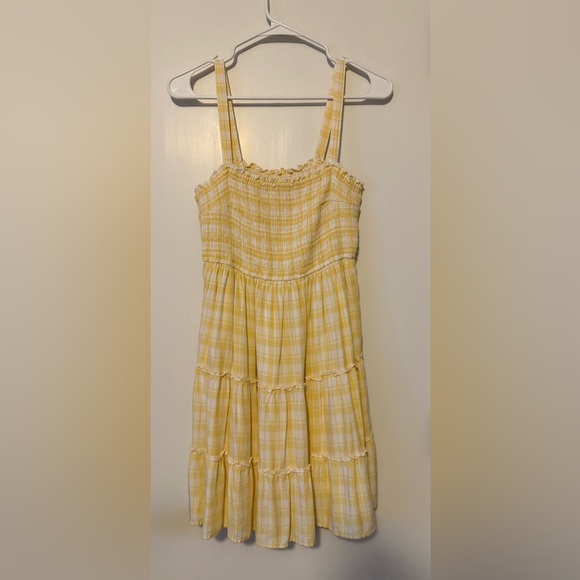 Dresses & Skirts - Hollister Yellow Plaid Sundress Size Medium